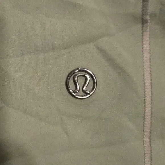 Lululemon Glyde Along Softshell Jacket 8 Green Twill - Picture 5 of 9
